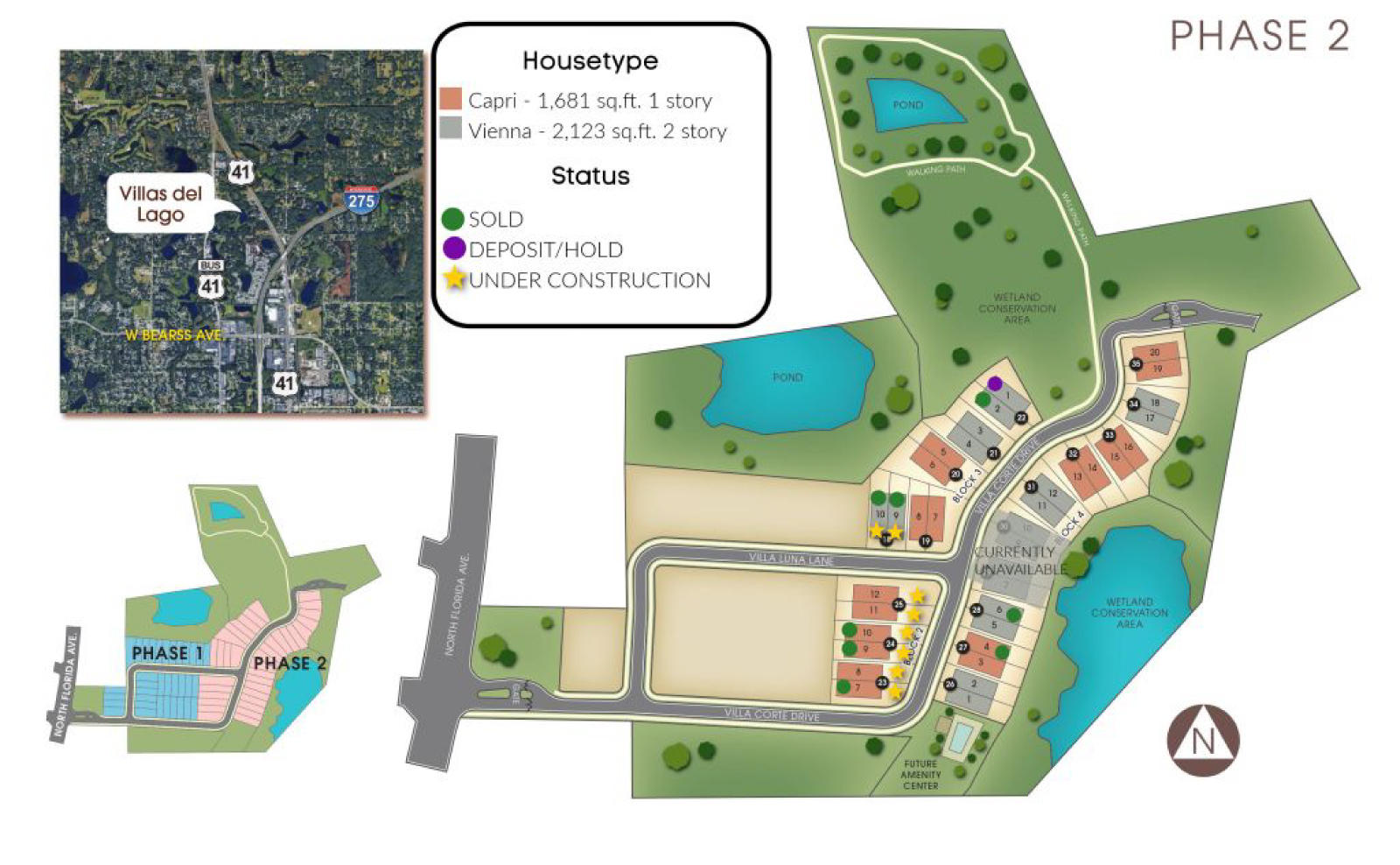 Villas Del Lago site plan