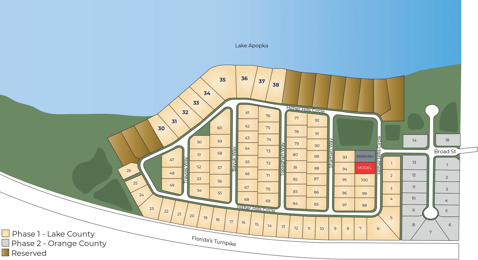 Lake Apopka Sound site plan