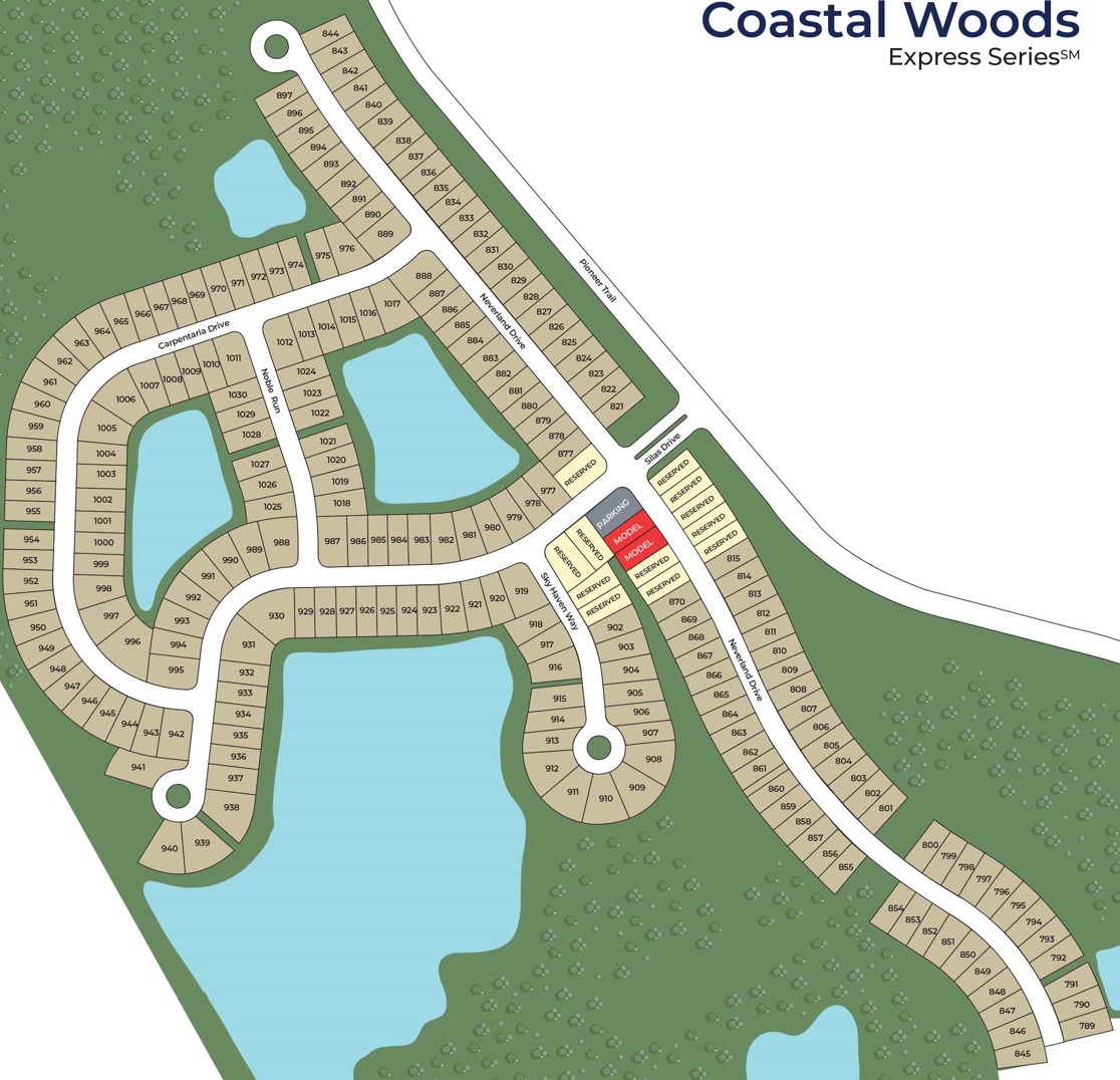 Coastal Woods site plan