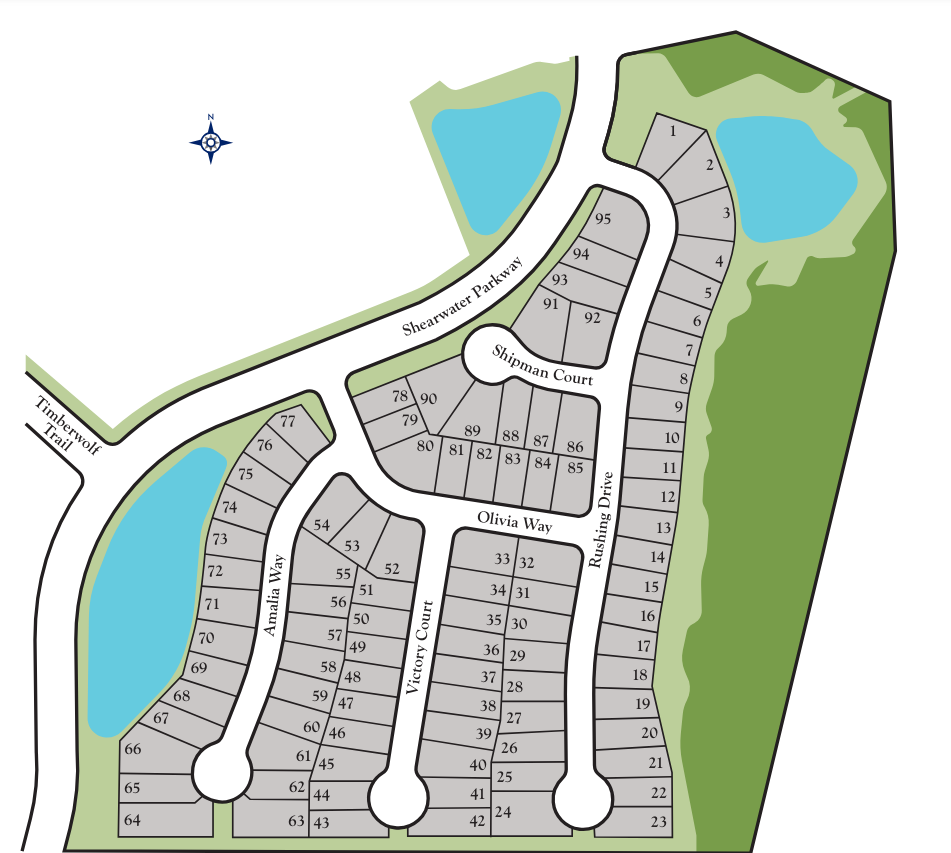 South Creek at Shearwater site plan