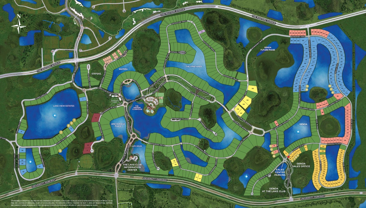 The Lake Club site plan