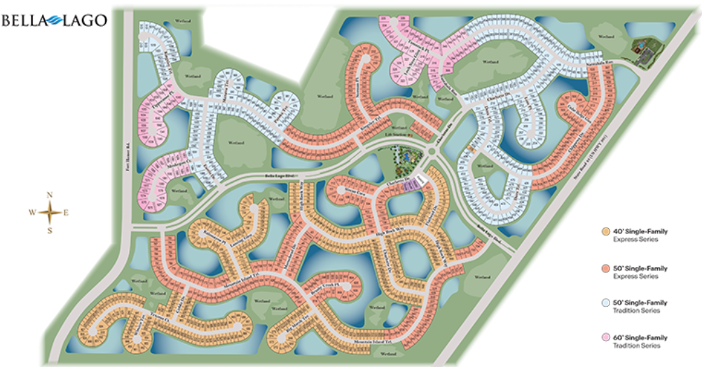 Bella Lago site plan