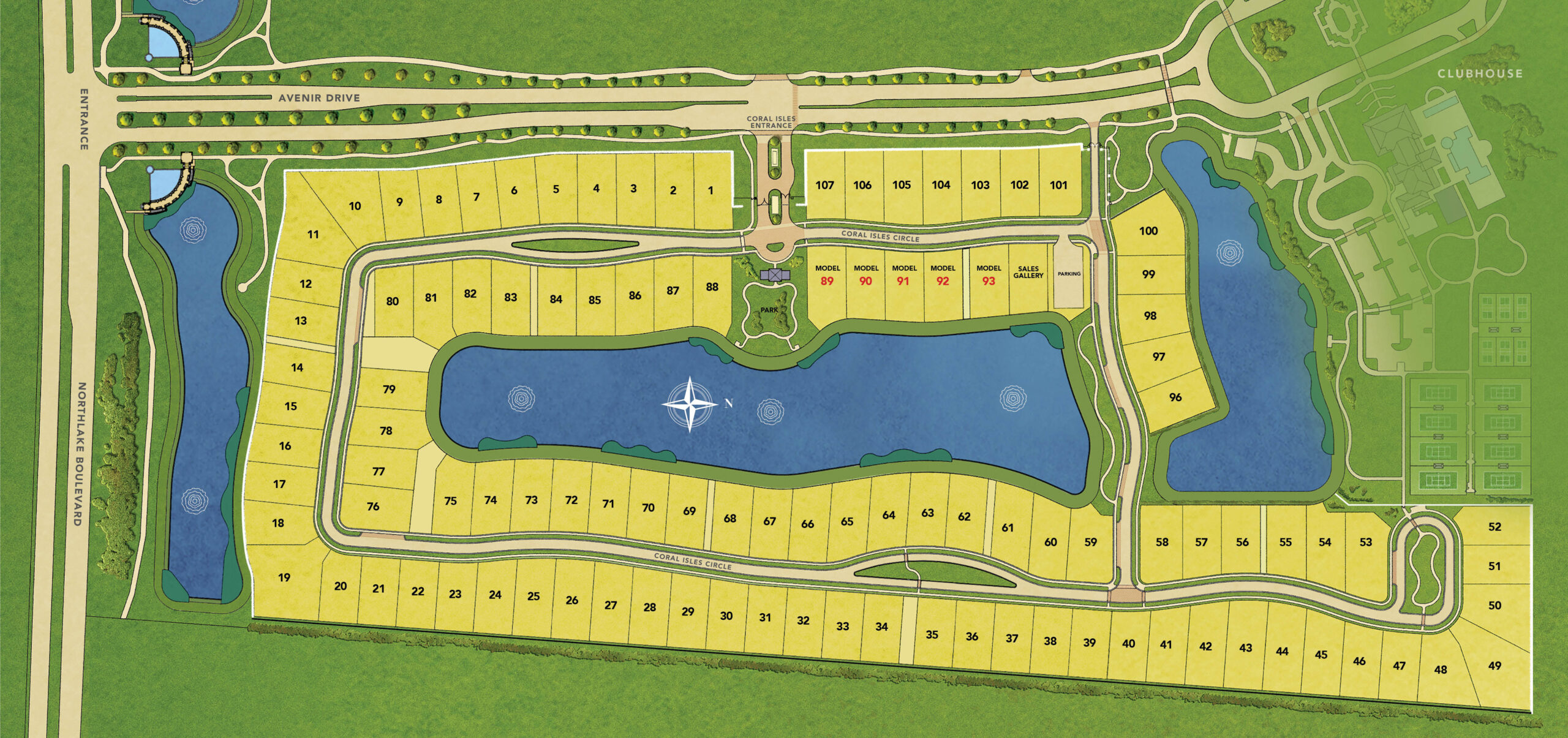 Coral Isles at Avenir site plan