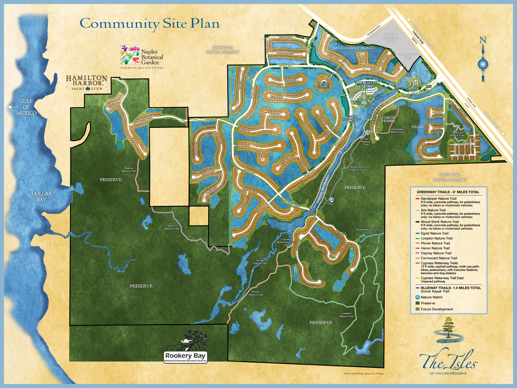 The Isles of Collier Preserve site plan