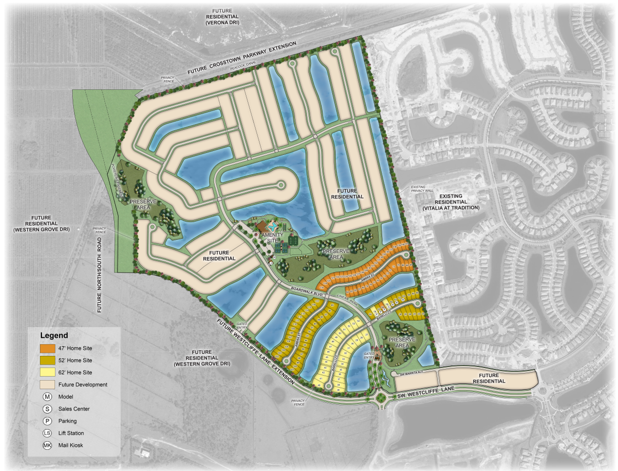 Esplanade at Tradition site plan