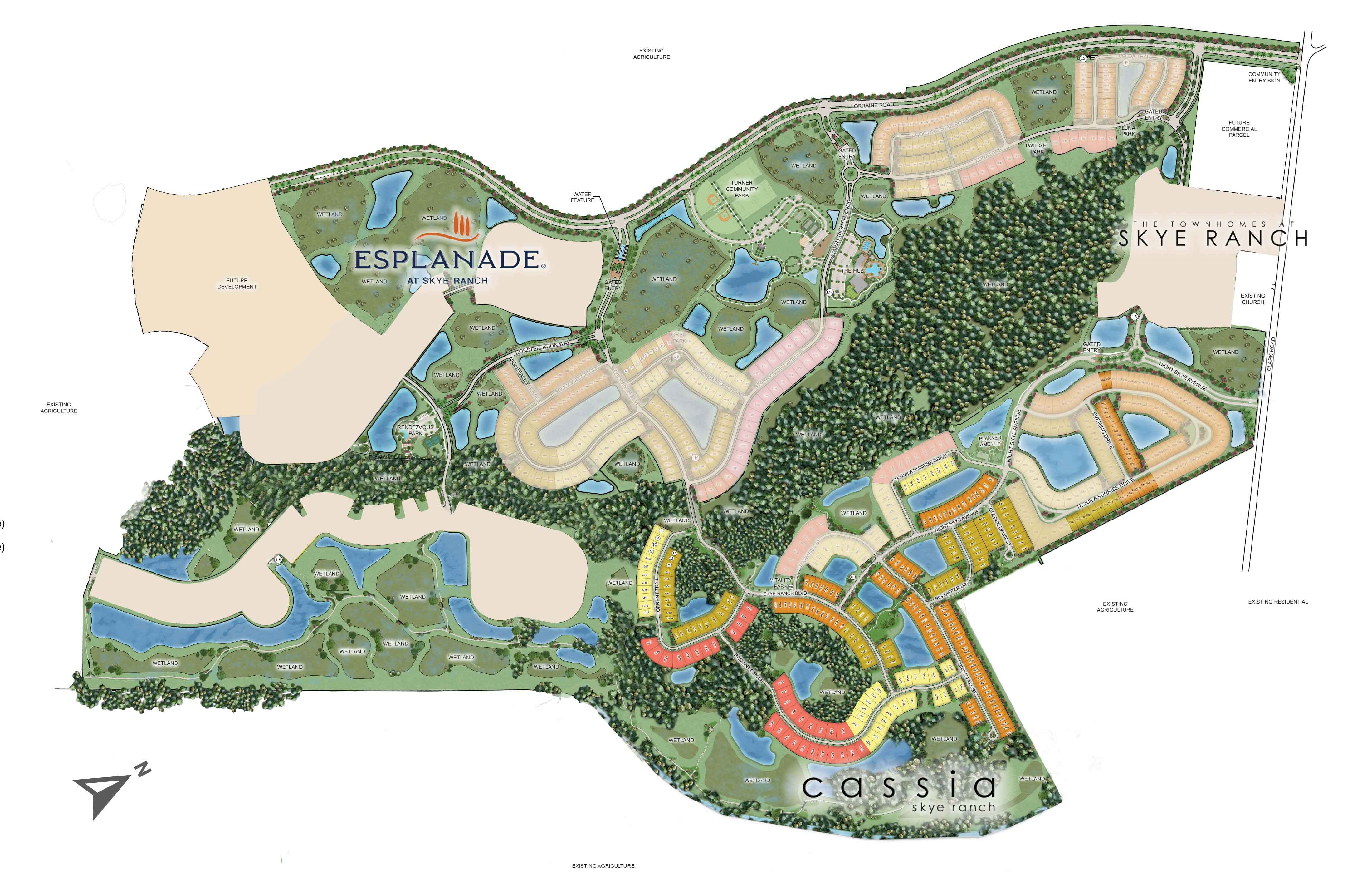 Cassia at Skye Ranch site plan
