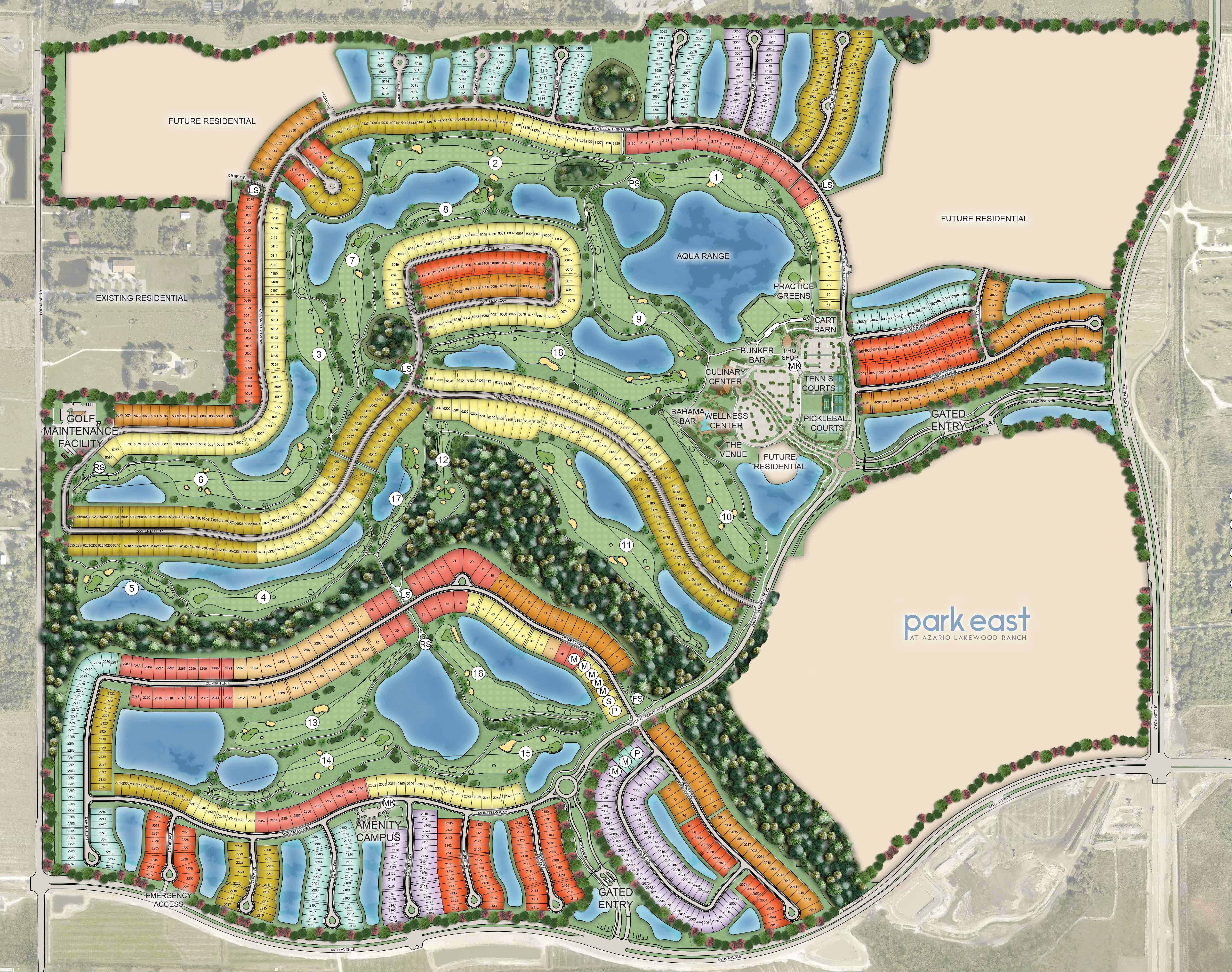 Esplanade at Azario Lakewood Ranch site plan