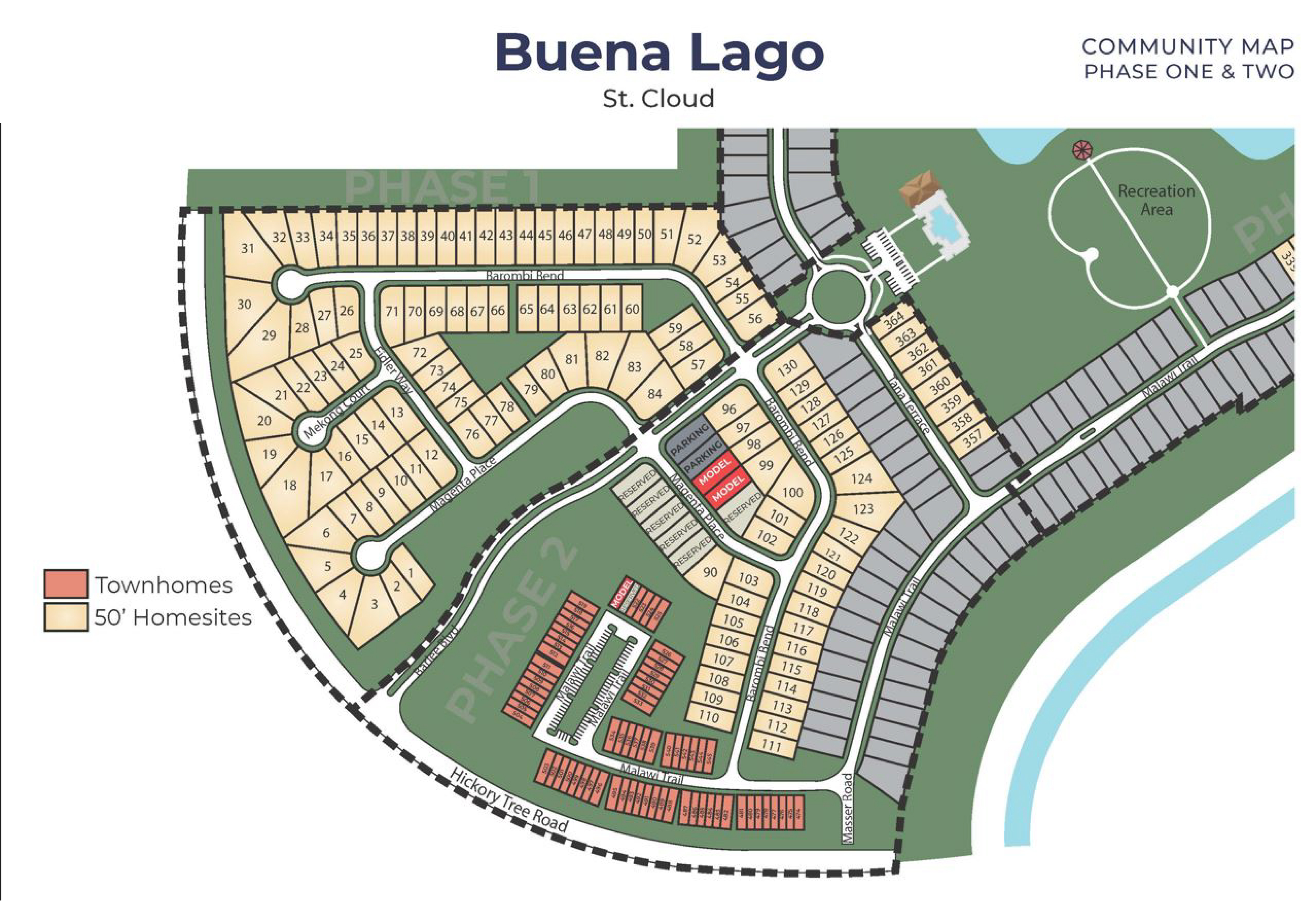 Buena Lago site plan