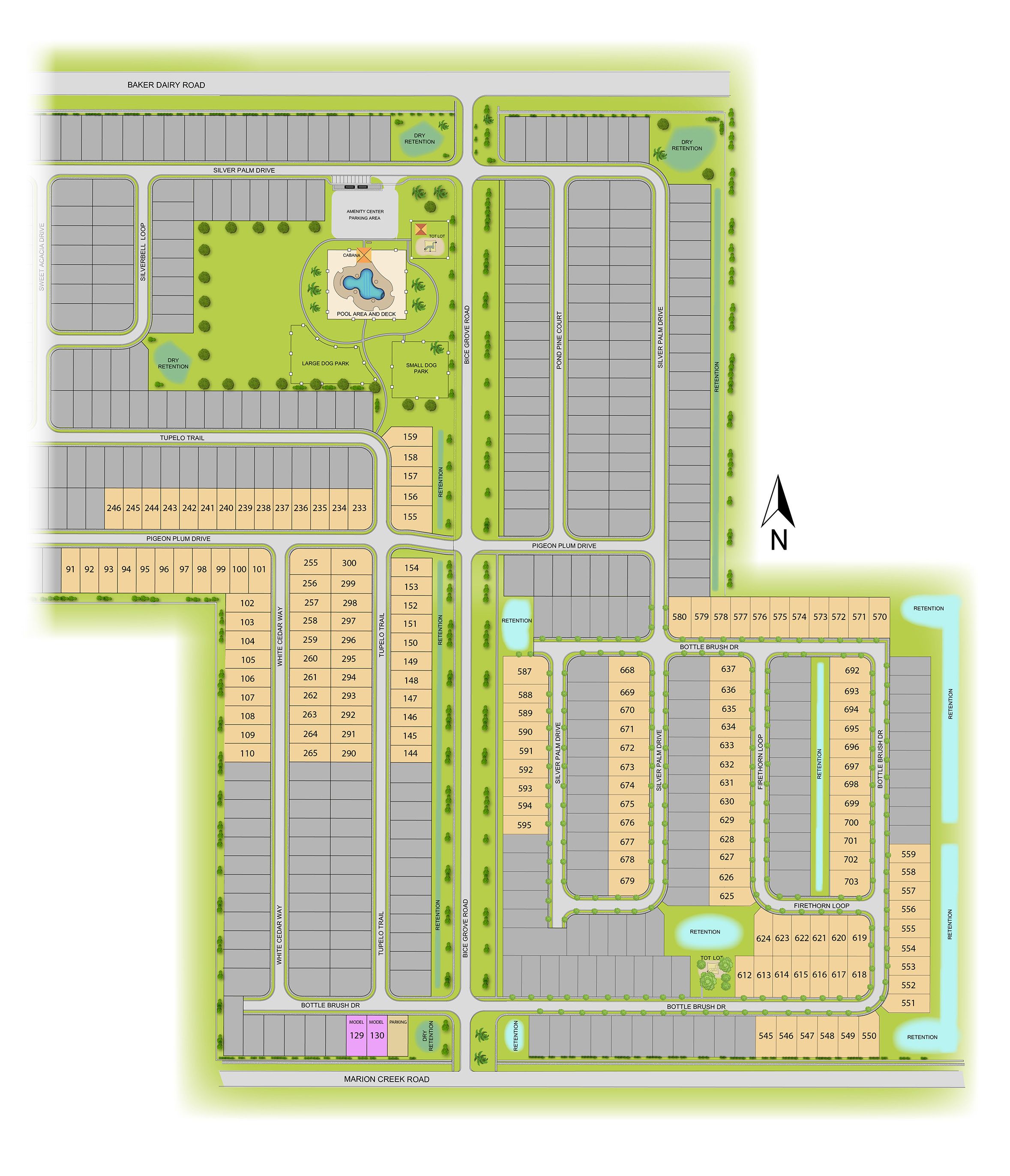 Cypress Park Estates site plan
