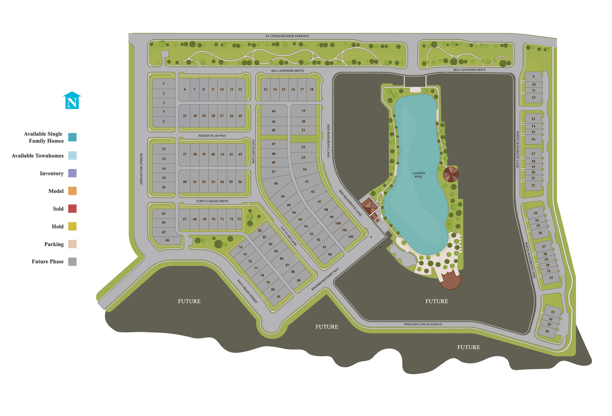 Aqua site plan