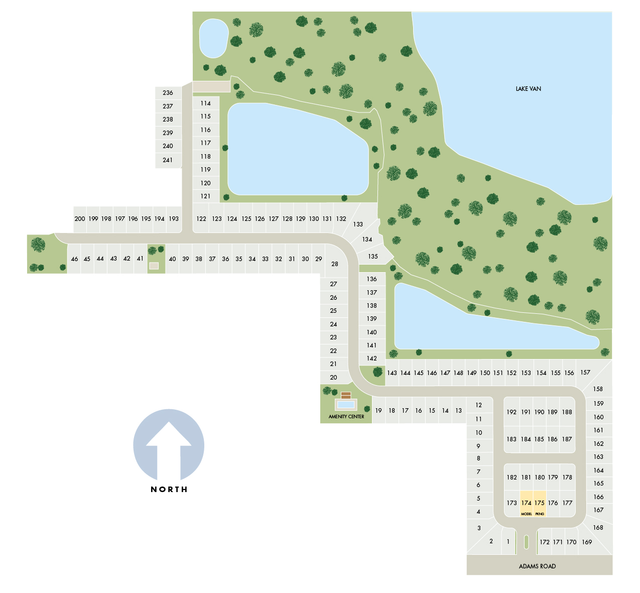 The Reserve at Van Oaks site plan