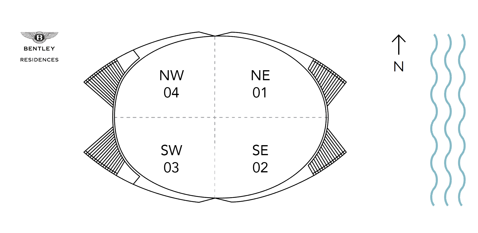 Bentley Residences site plan