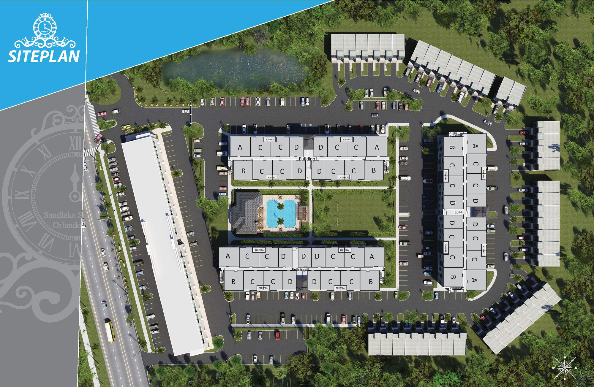 Sandlake Station Condominiums & Shops site plan