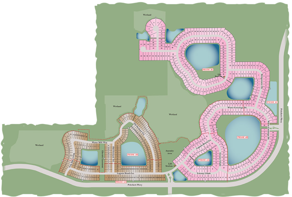 The Shores at Brightwater site plan