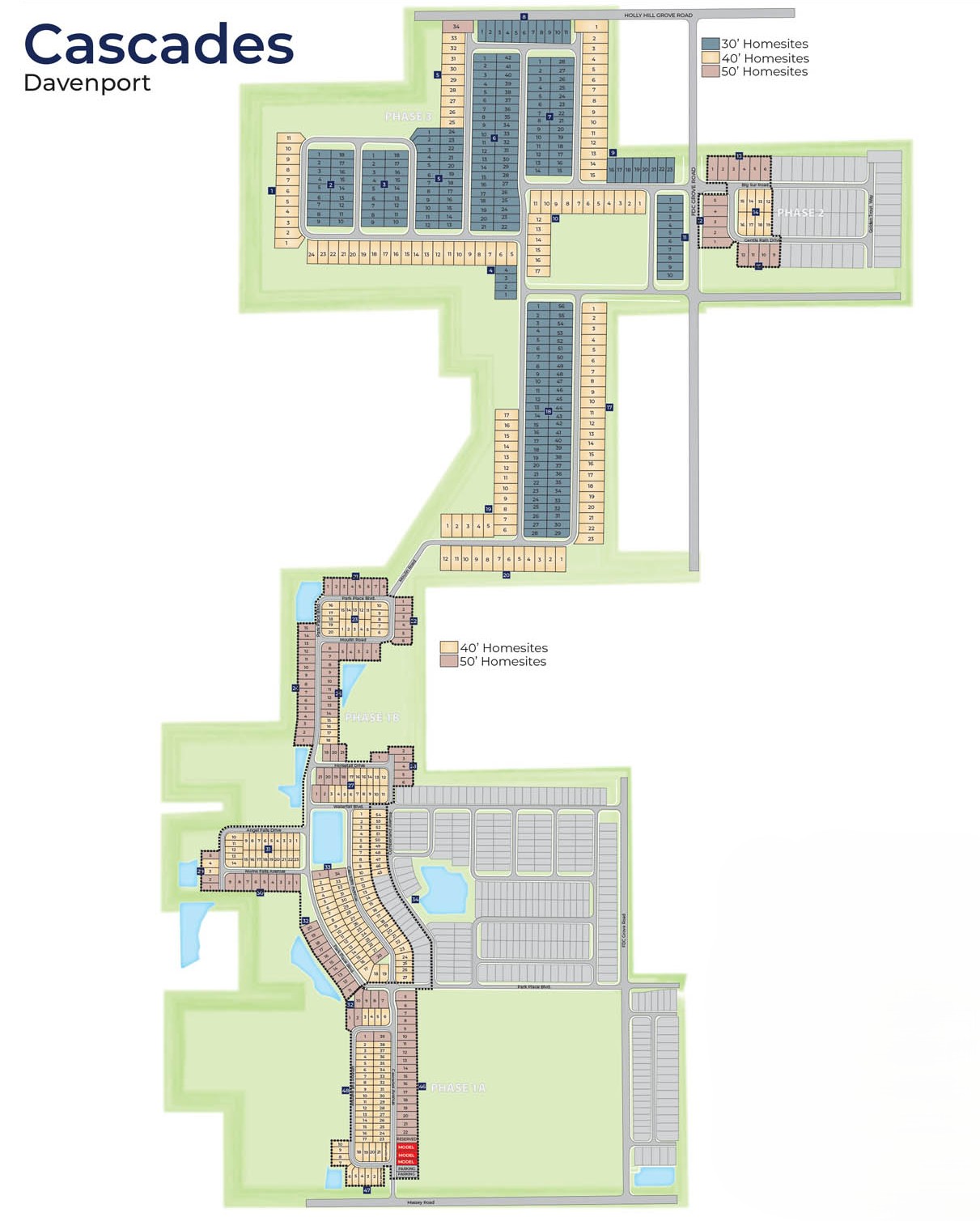 Cascades site plan
