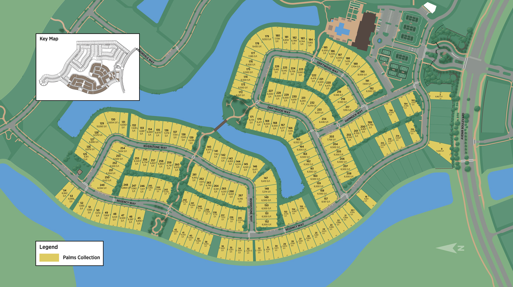 Regency at Avenir site plan