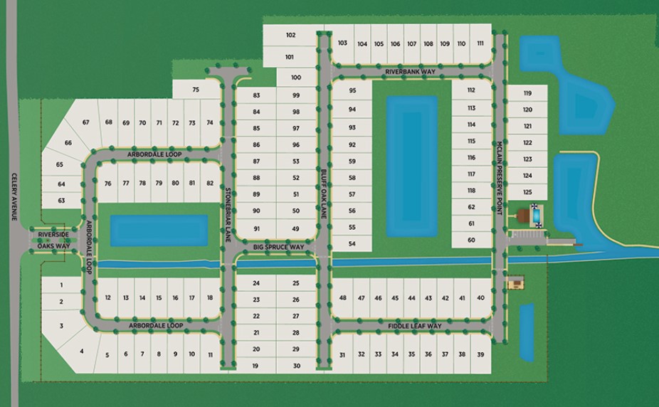 Riverside Oaks site plan