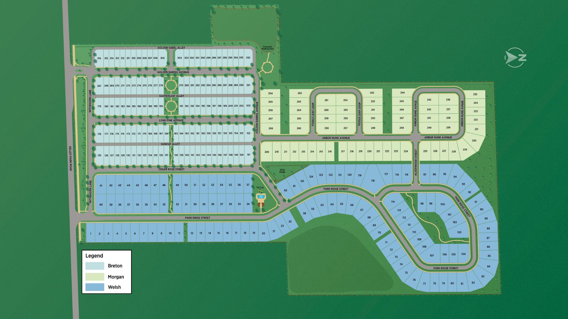 The Oaks at Kelly Park site plan