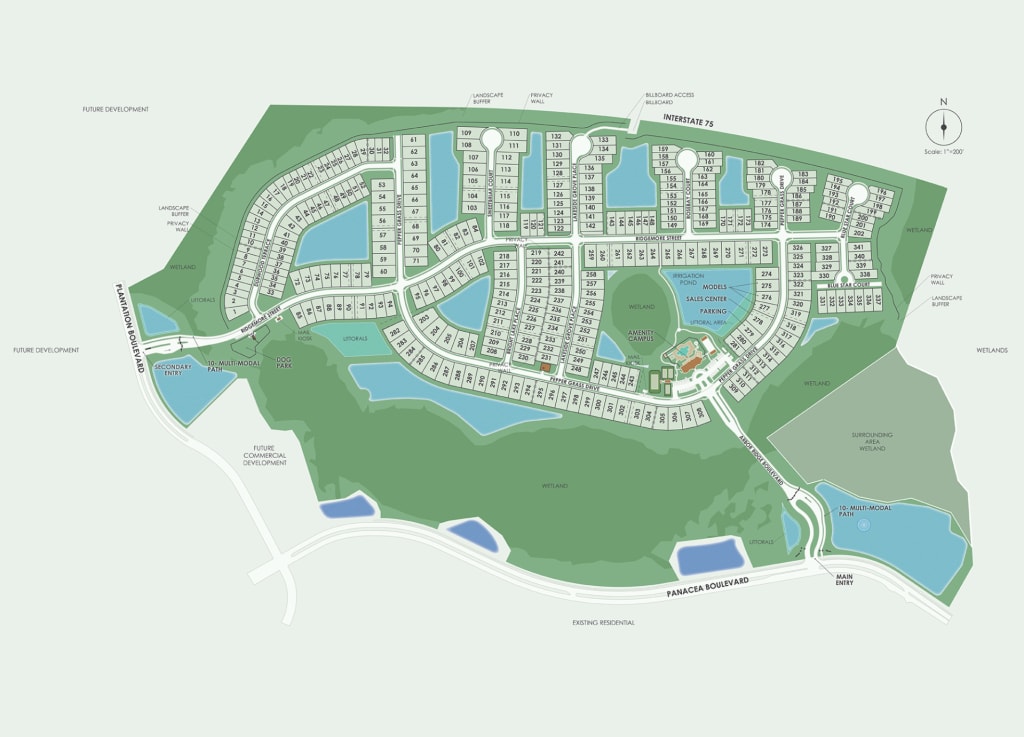 Arbor Oaks site plan