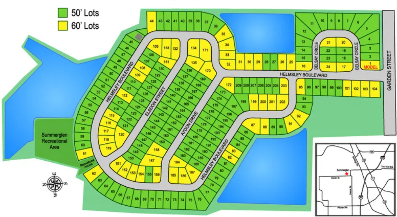 Summerglen site plan