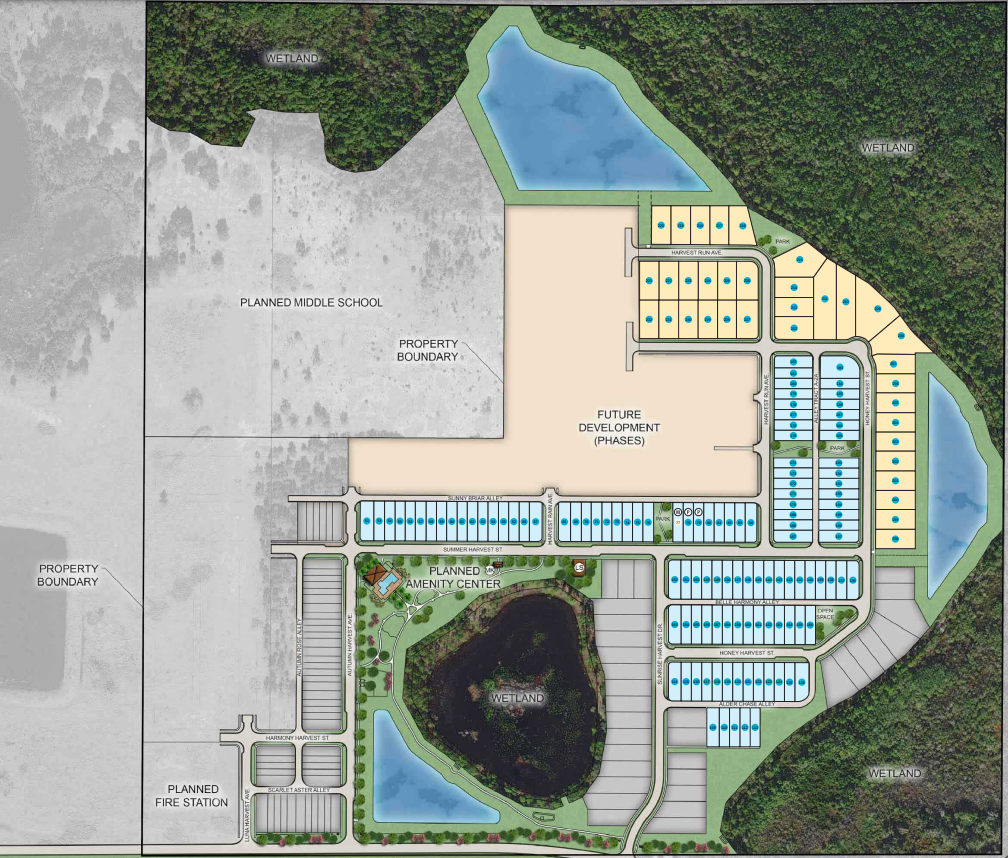 Harvest at Ovation site plan
