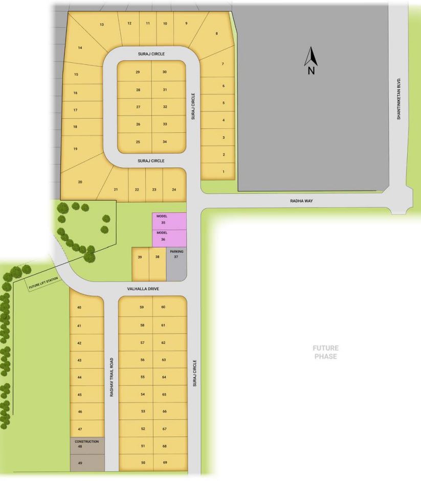 Leela Reserve Single Family site plan