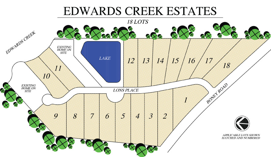 Edwards Creek Estates site plan