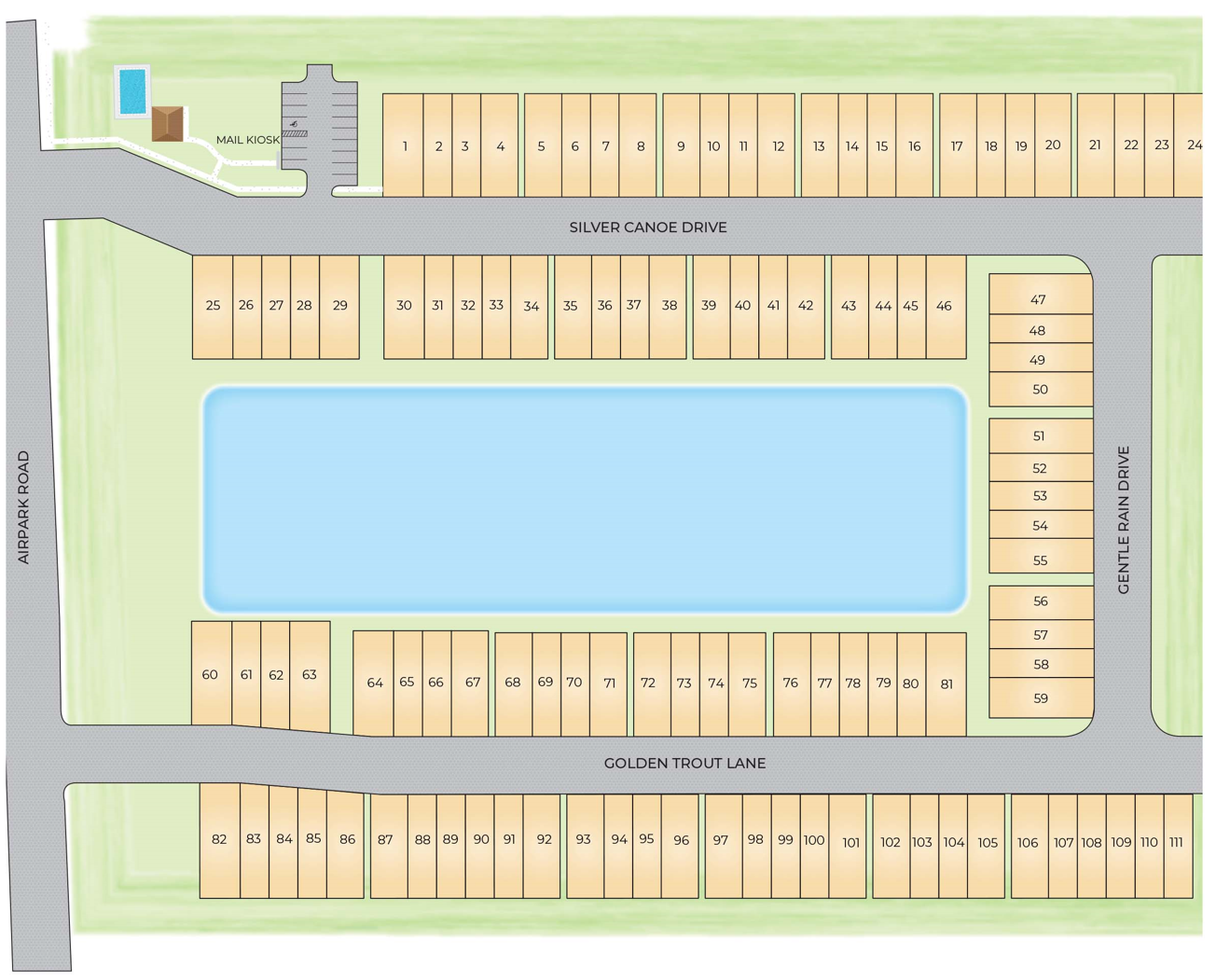 Rivers Edge site plan