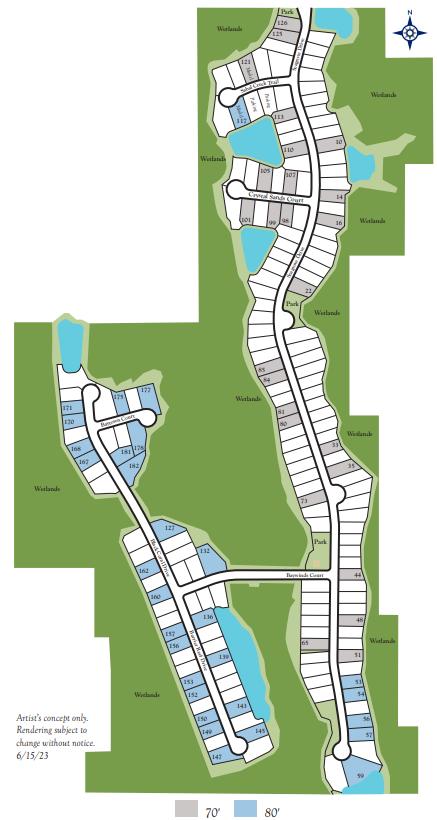 Coral Ridge at Seabrook 80’ site plan
