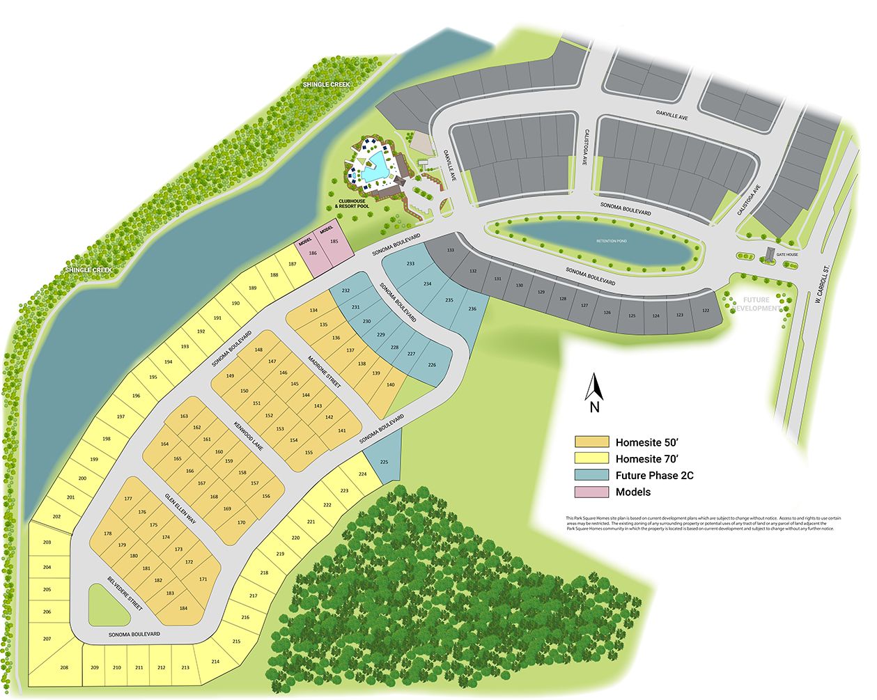 Elevated at Sonoma Resort site plan