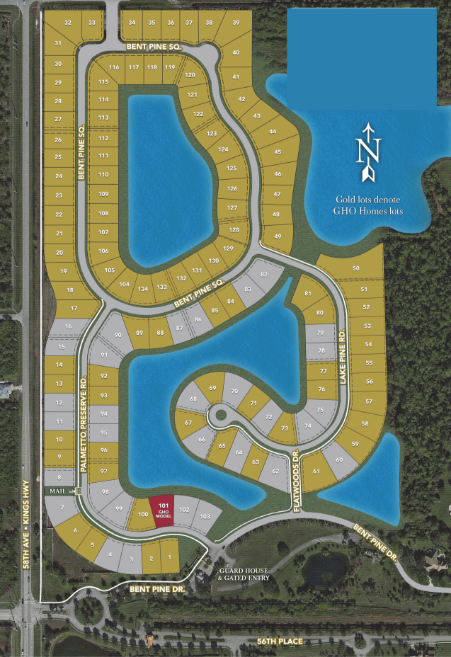 Bent Pine Preserve site plan