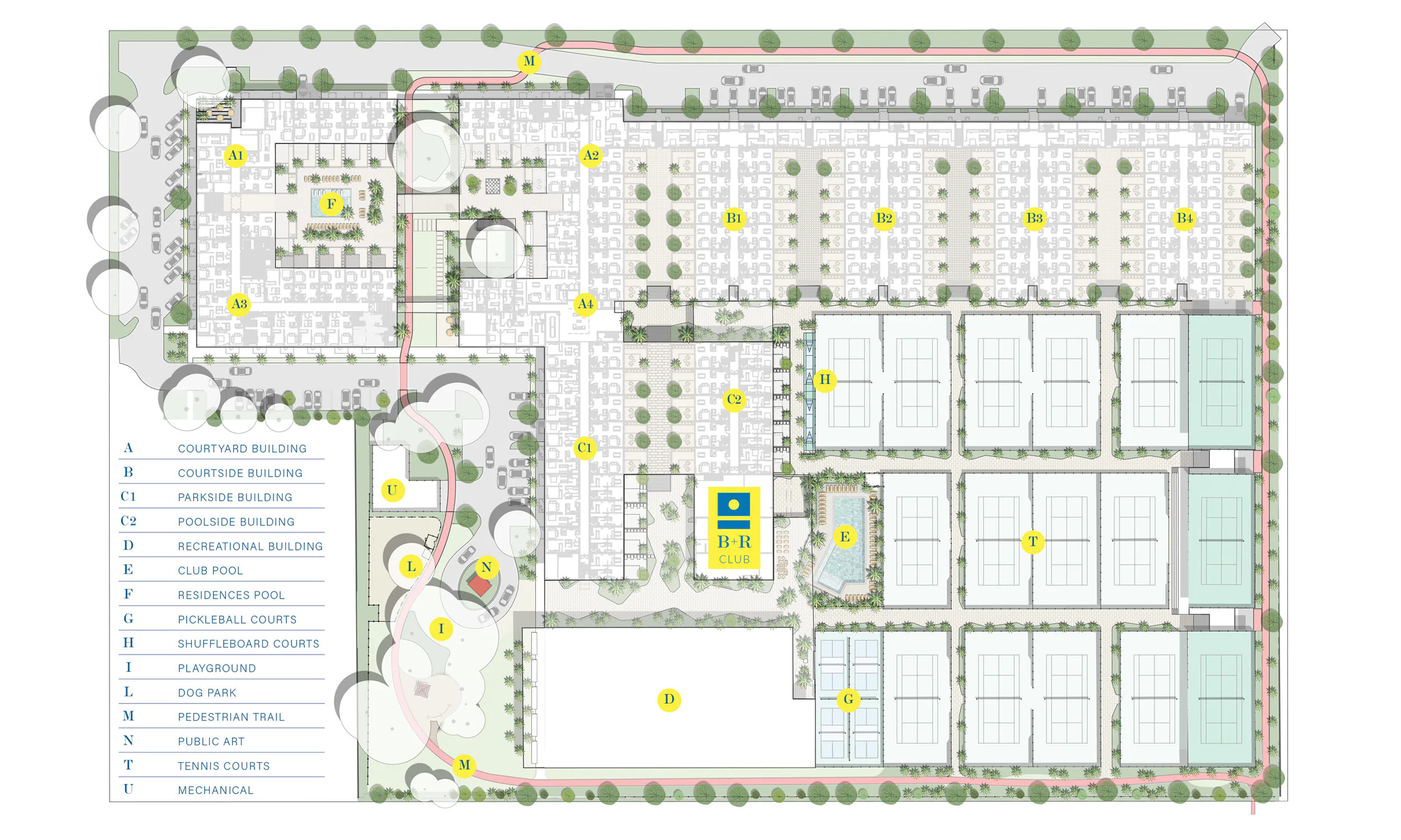 Bath and Racquet Residences & Club site plan