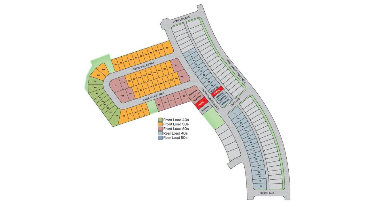 Harmony at Lake Eloise   ( Tradition Series) site plan