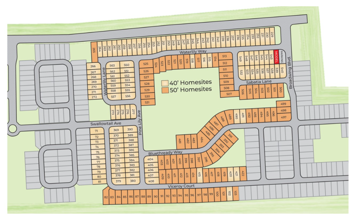 Lake Deer Estates site plan