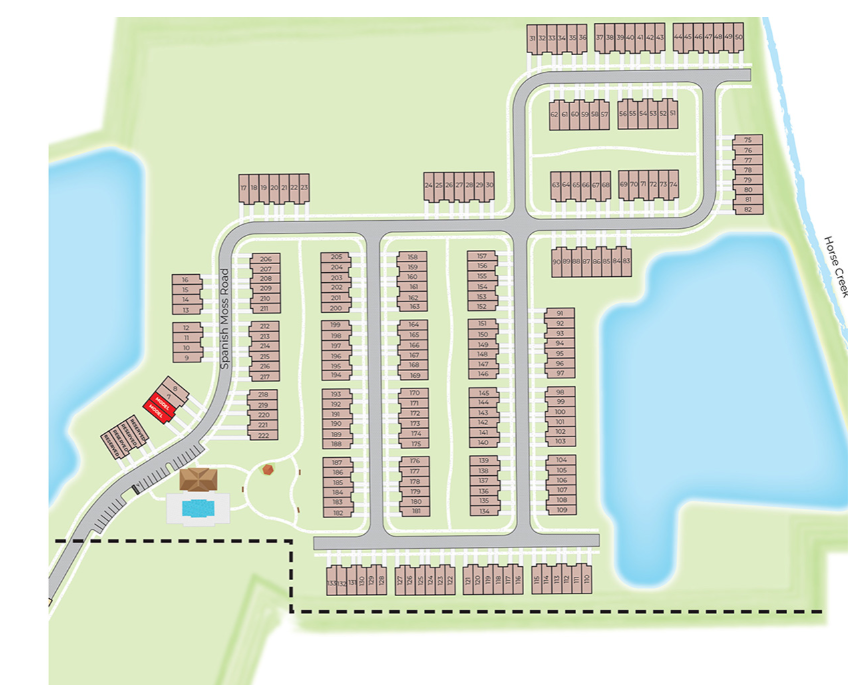Atria at Ridgewood Lakes site plan