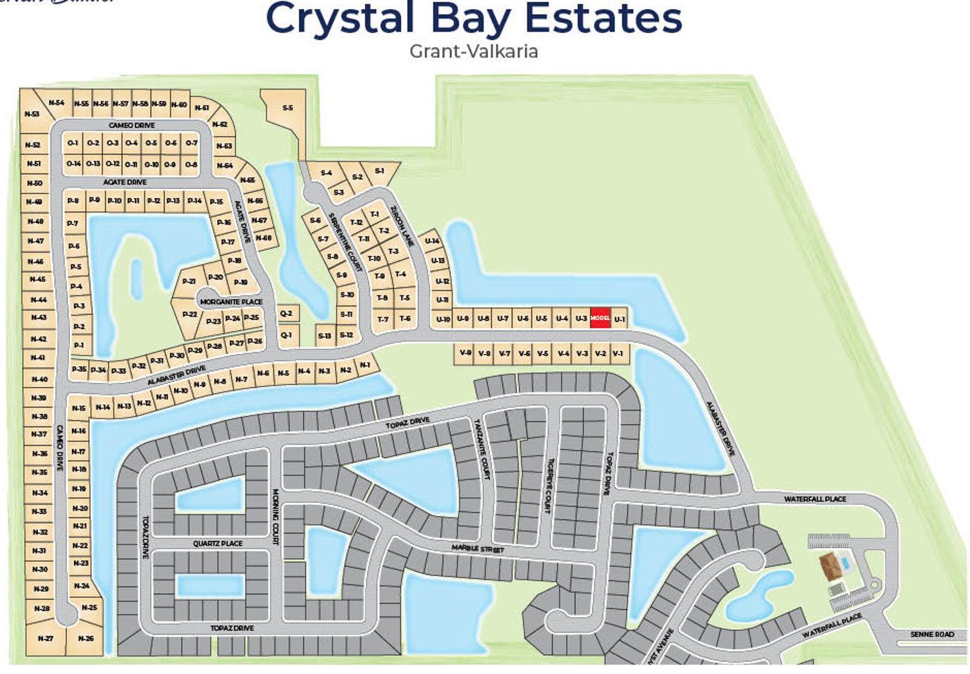 Crystal Bay Estates site plan