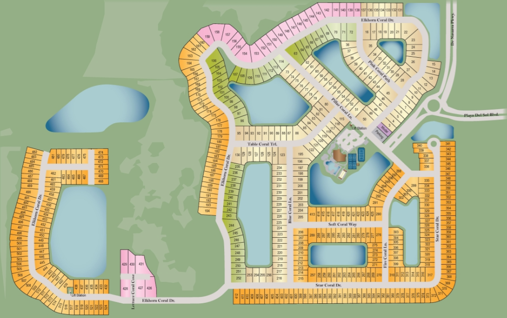 Coral Bay site plan