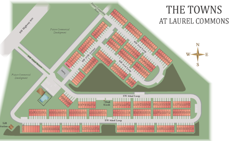 The Towns at Laurel Commons site plan