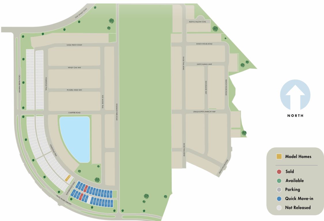 The Meadow at Crossprairie Bungalows site plan