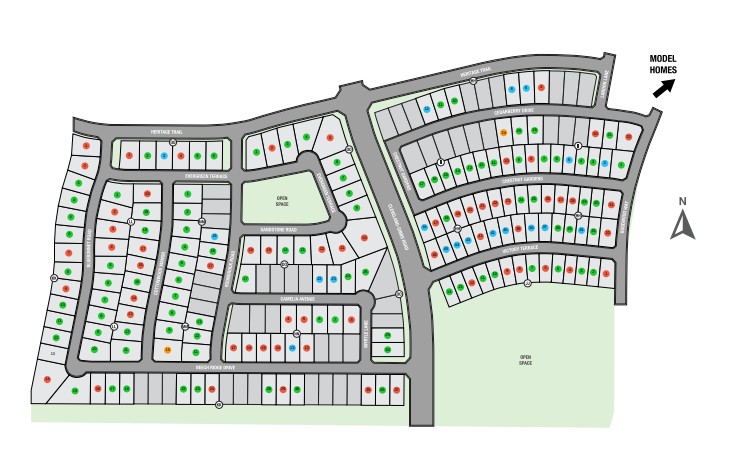 The Ridge at Northlake 50s site plan