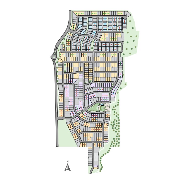 Cross Creek Meadows 55s site plan