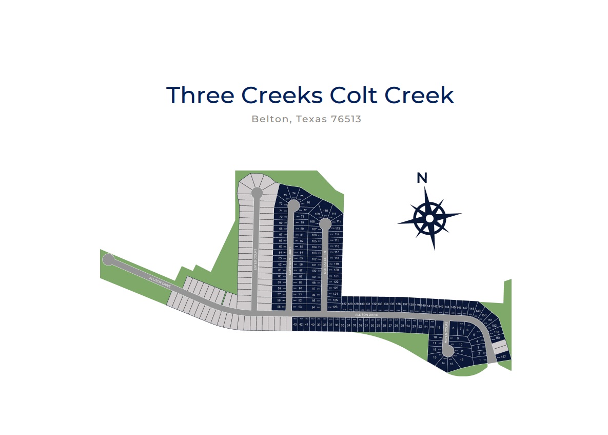 Three Creeks - Colt Creek site plan