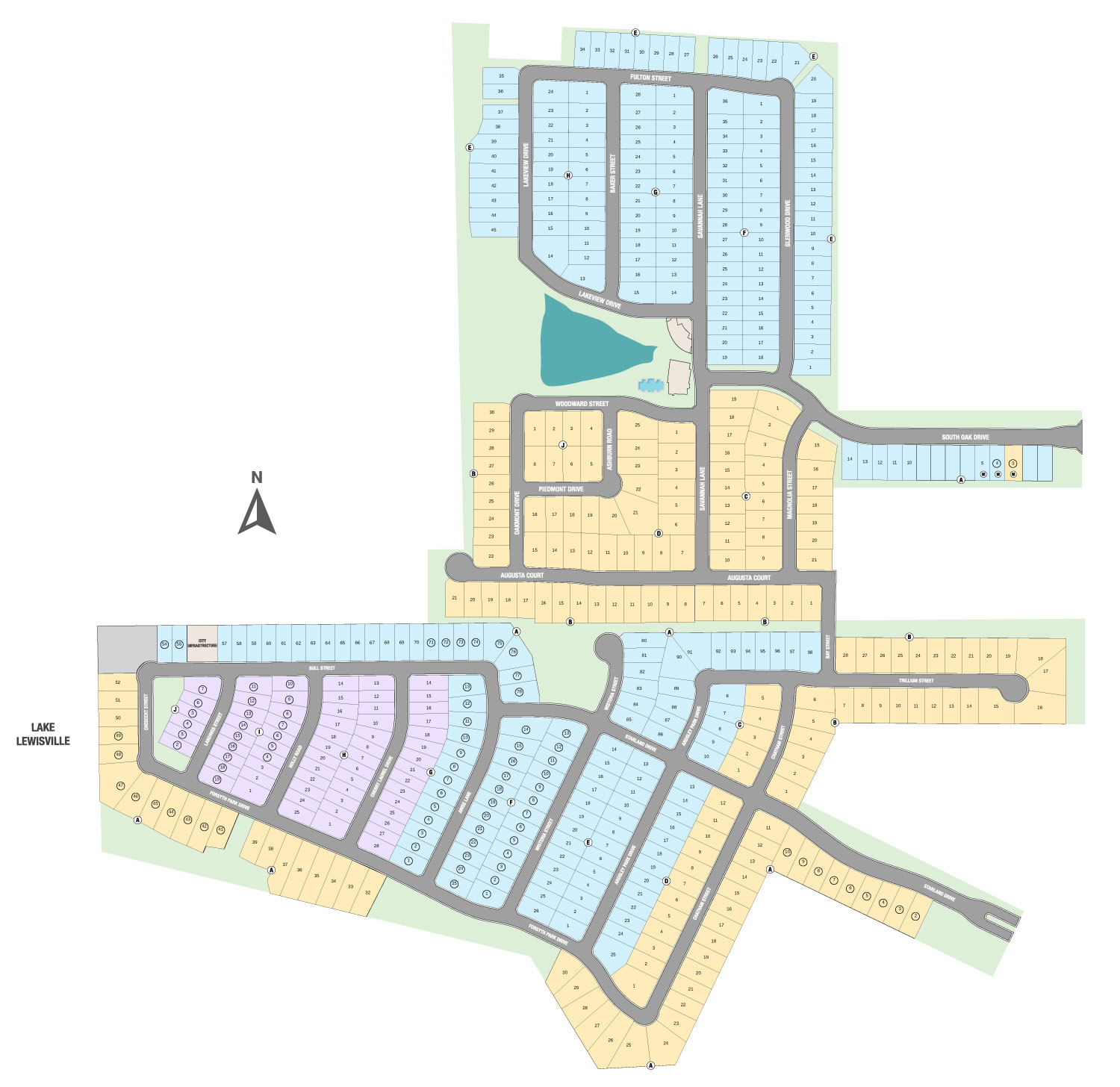 South Oak 50s site plan