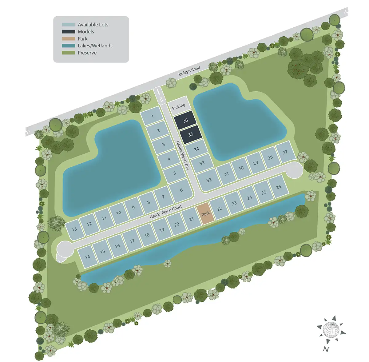 Arbour Lake Preserve site plan