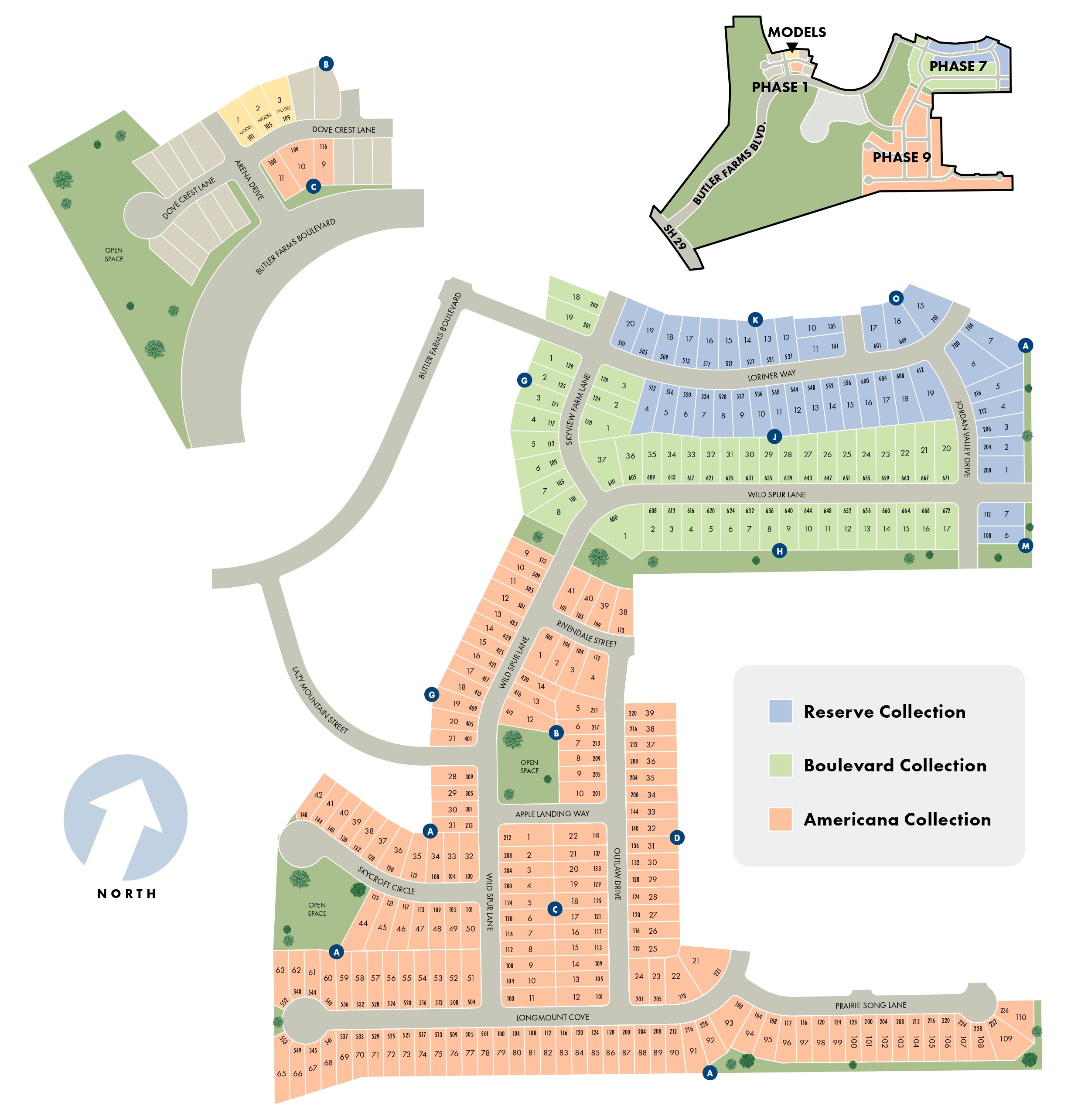 Butler Farms site plan
