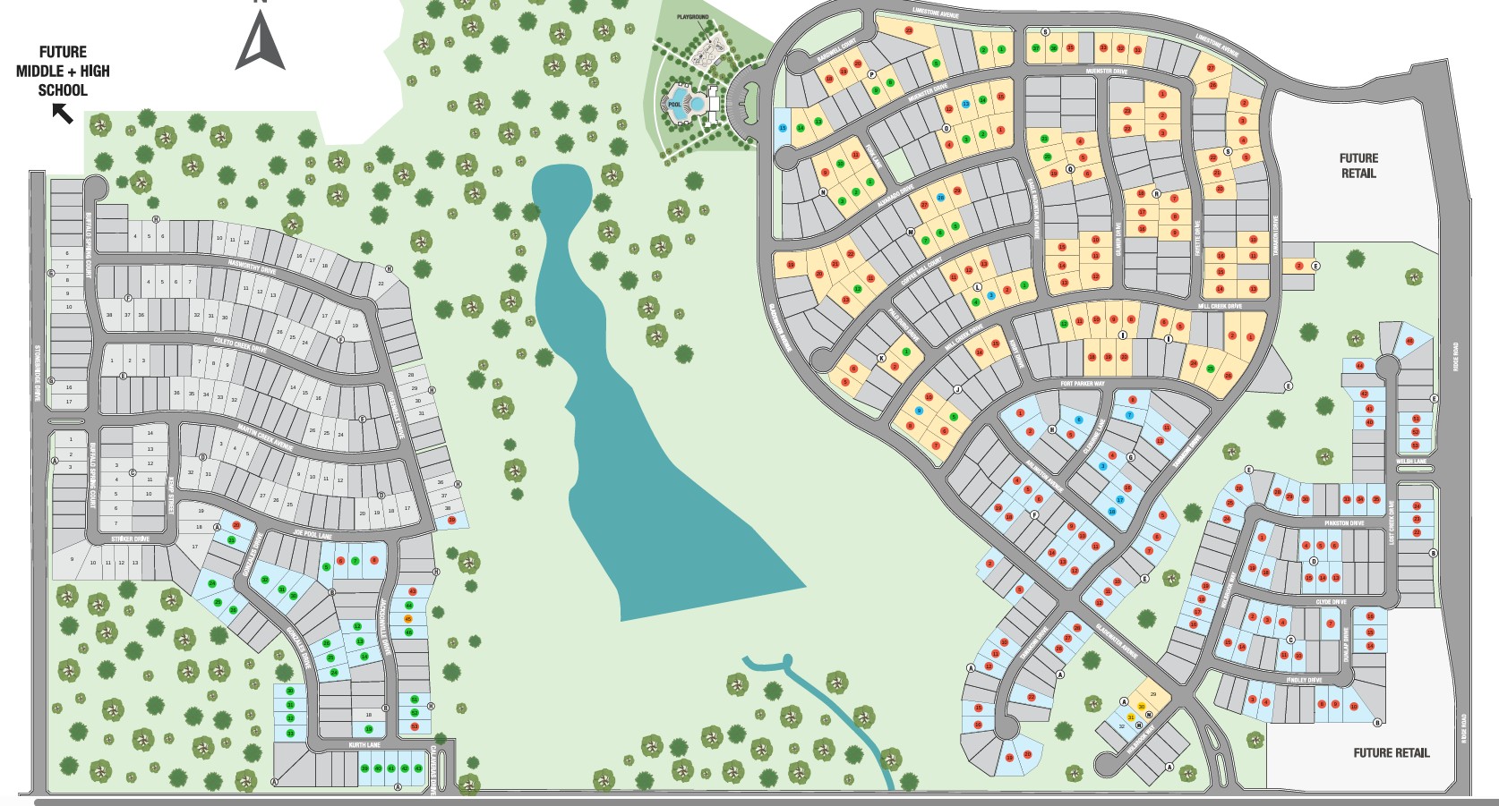 Highland Lakes 60s site plan
