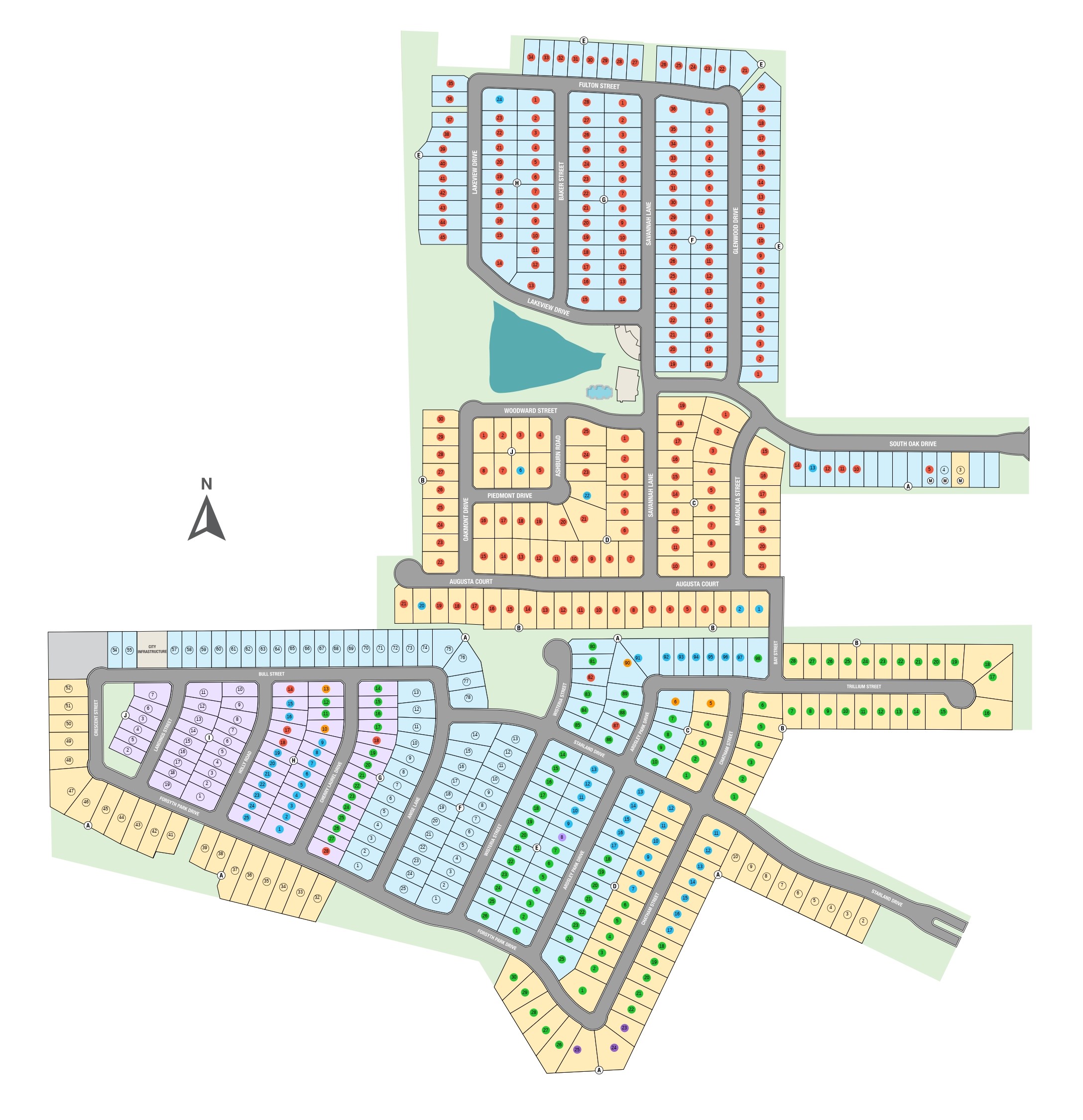 South Oak 60s site plan