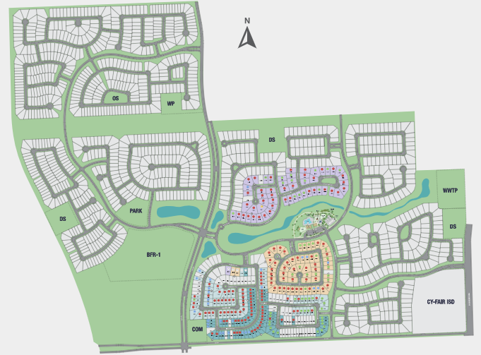 Avalon at Cypress 40s site plan