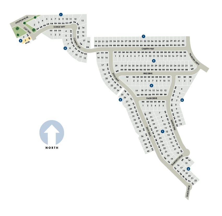 Lark Canyon site plan