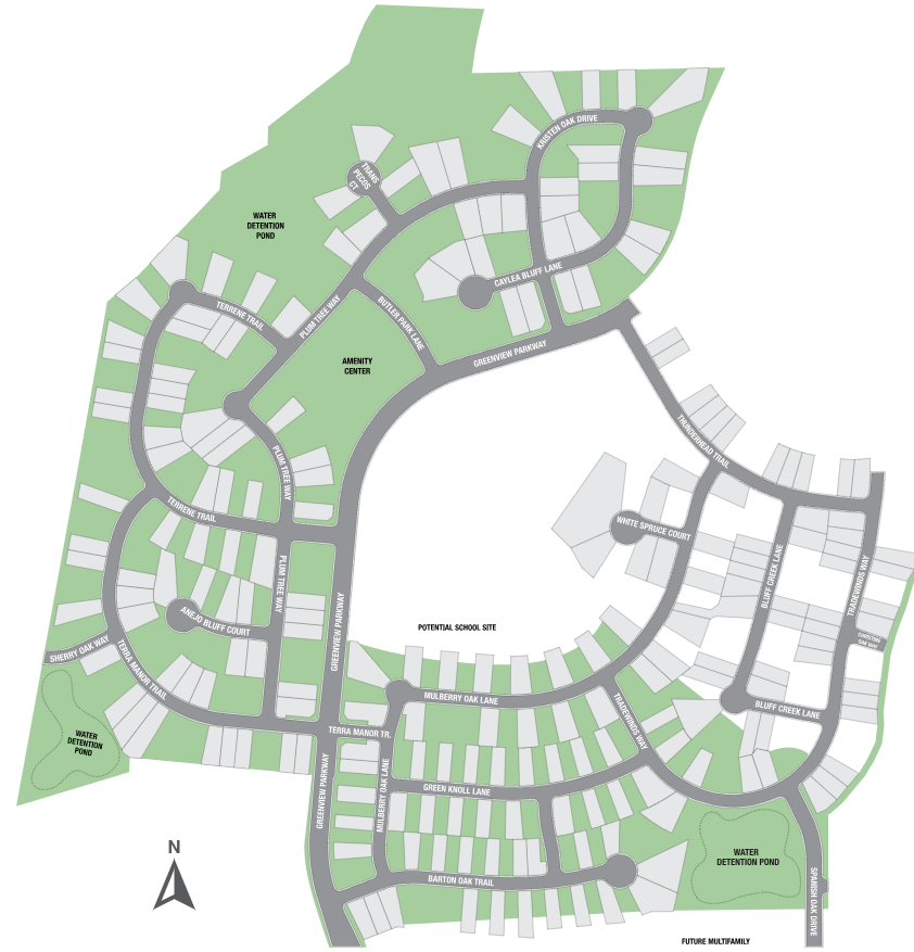 Parkside on the River 45s site plan